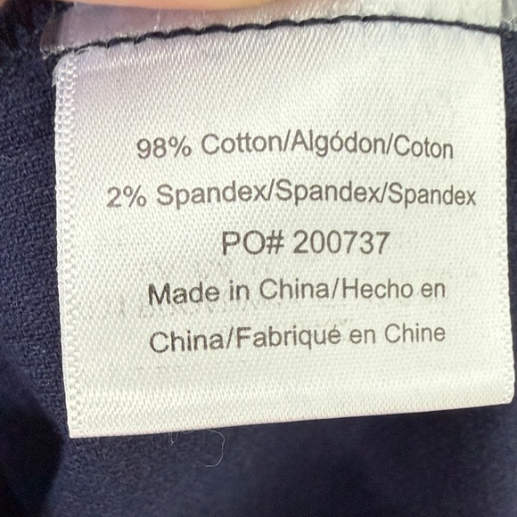 Modcloth Navy Lightweight Corduroy with Rainbow Stripe - Picture 5 of 9